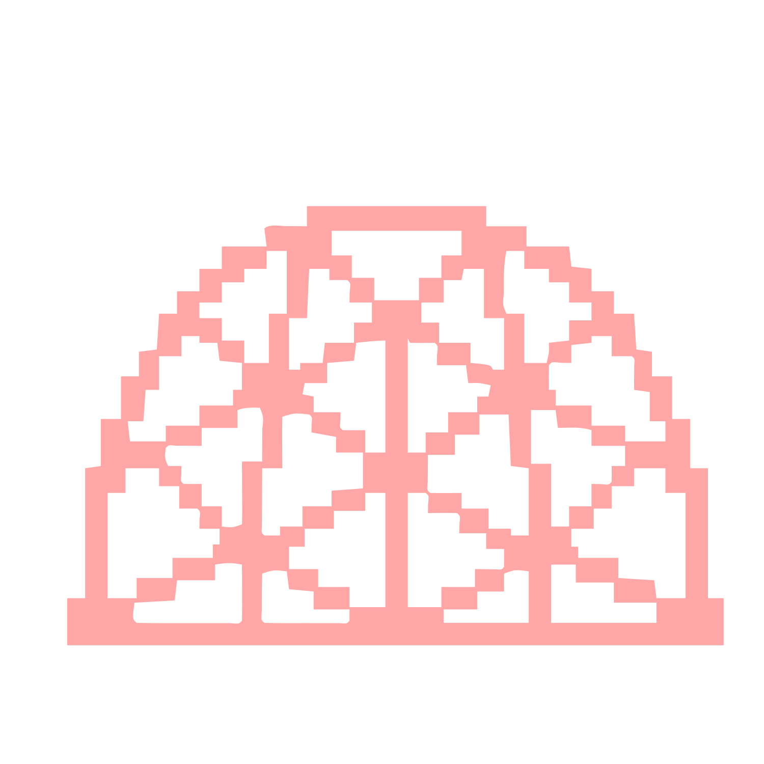 Pixel Dome Logo #ffa6a6