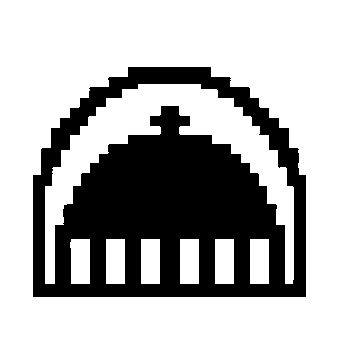 Pixel Dome Building Logo