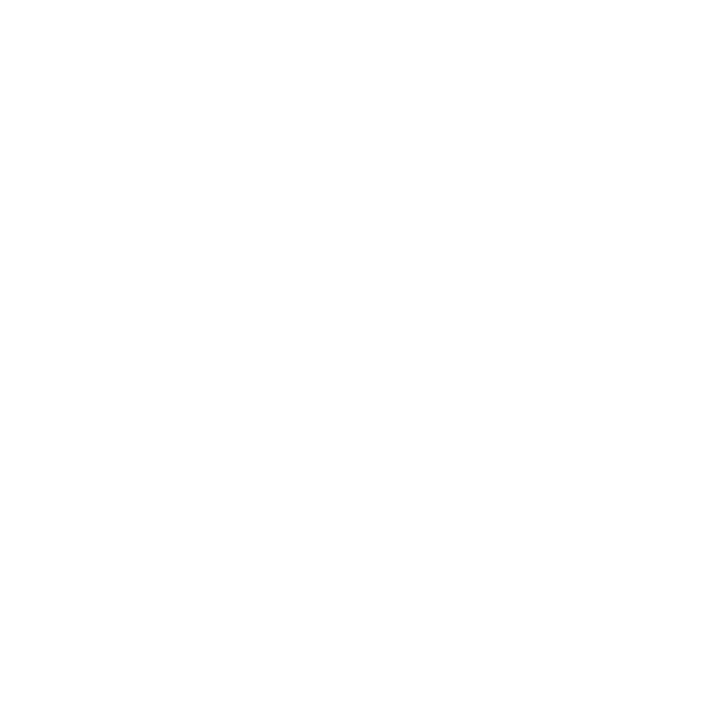 Pixel Dome Arch Logo #ffffff