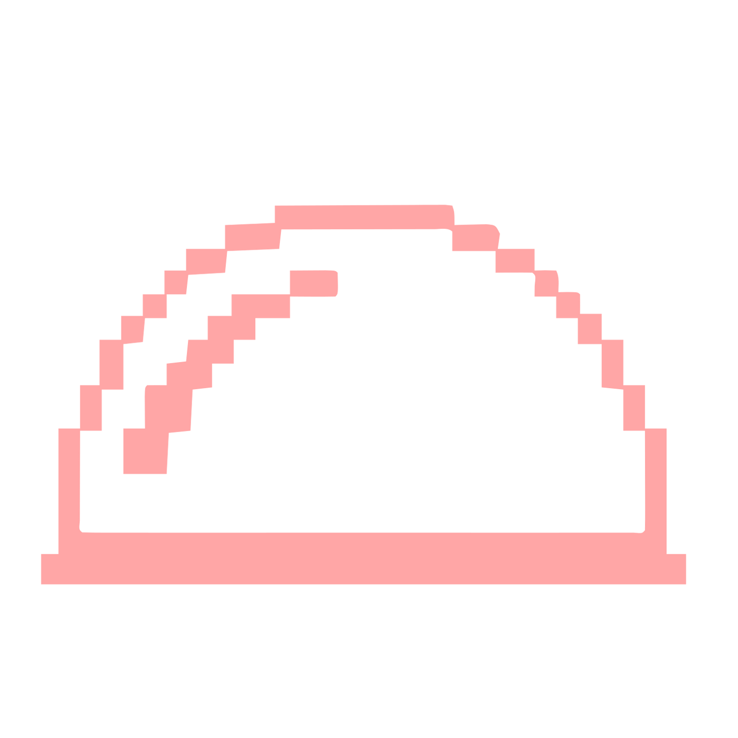 Pixel Dome Logo #ffa6a6