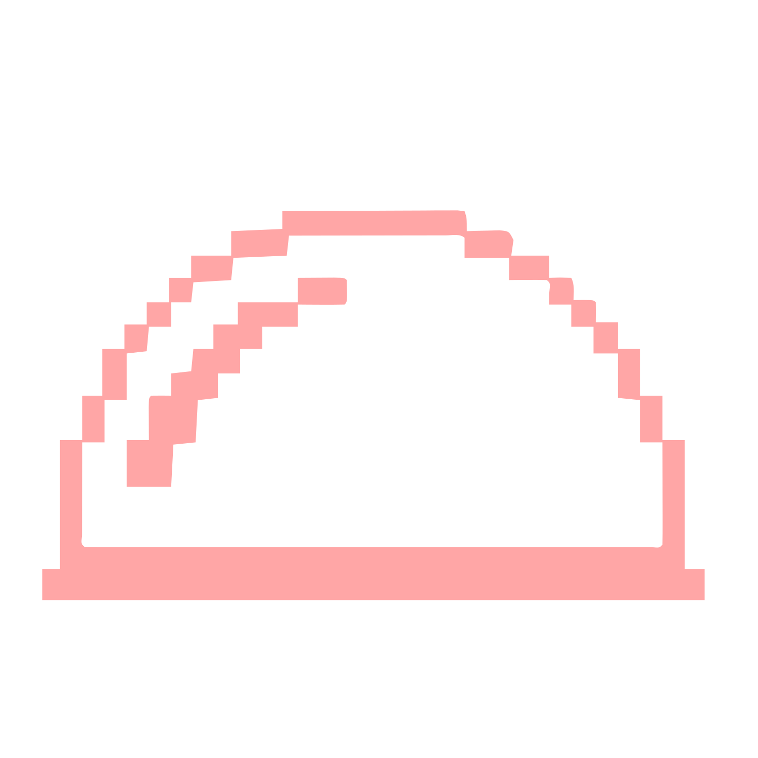 Pixel Dome Logo #ffa6a6