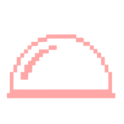 Pixel Dome Logo #ffa6a6