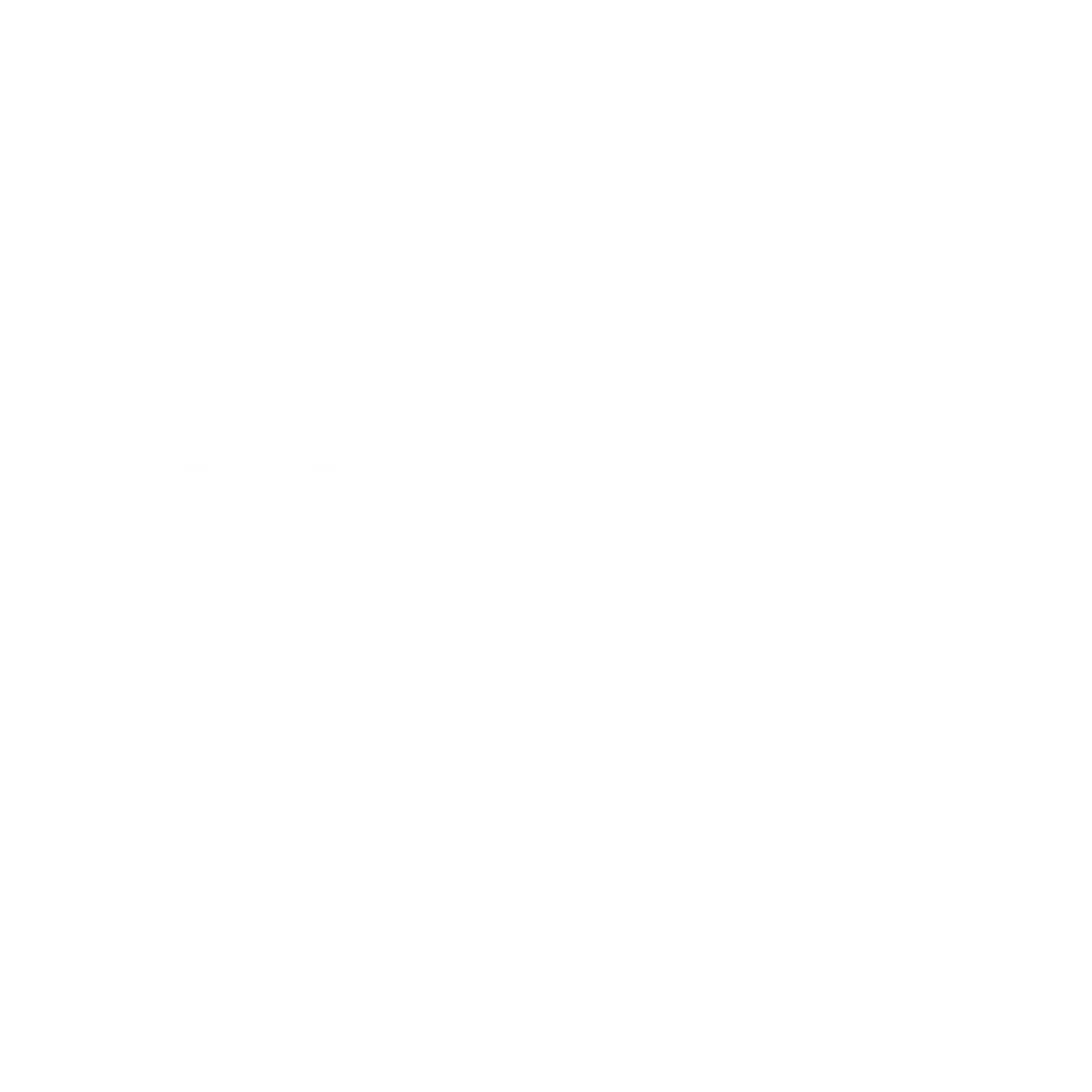 Pixel Dome Logo #ffffff