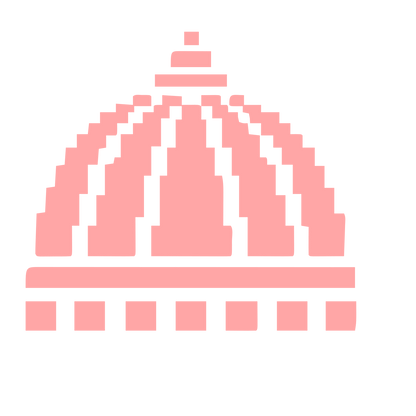 Pixel Dome Capitol Logo #ffa6a6