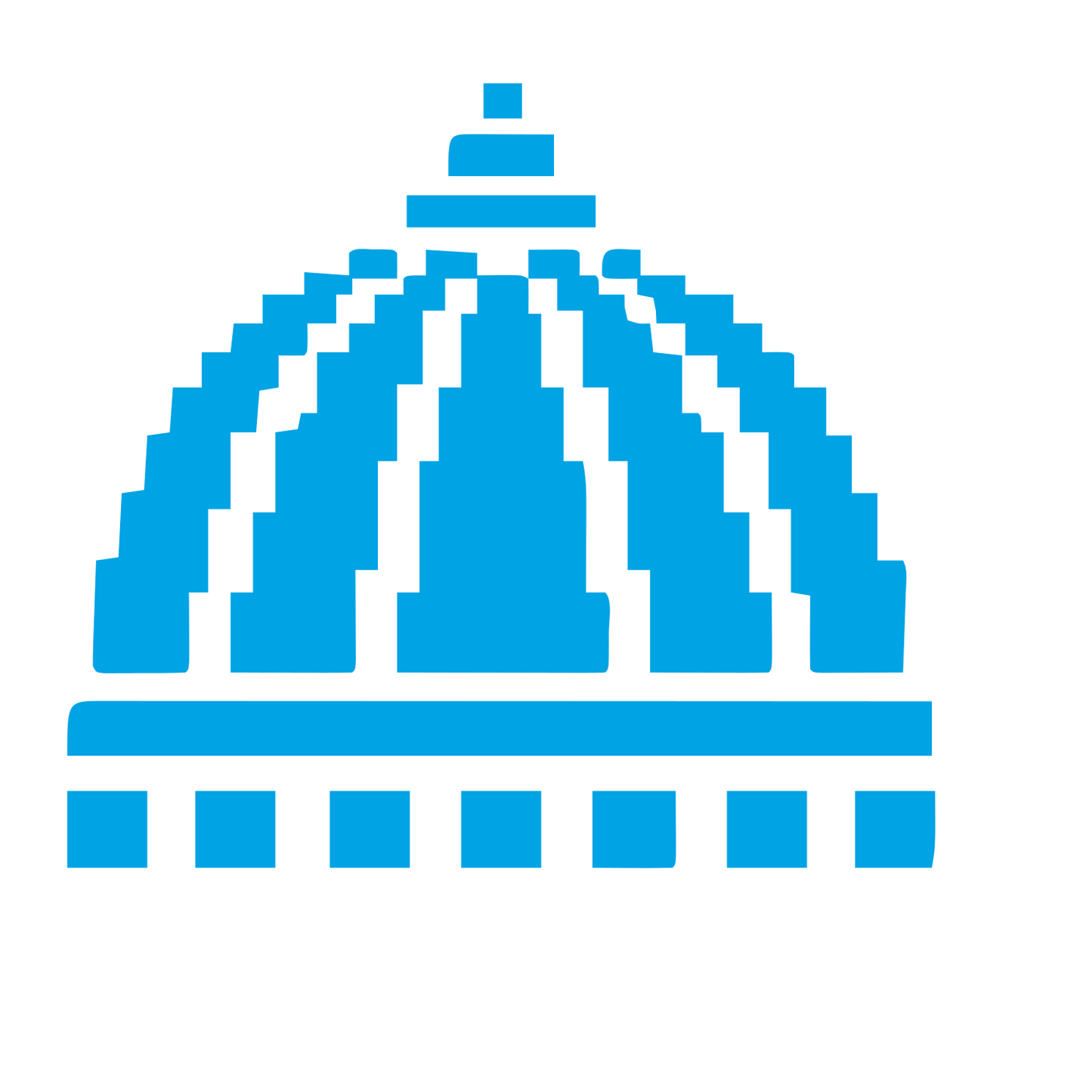 Pixel Dome Capitol Logo #00a3e4