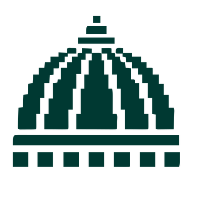 Pixel Dome Capitol Logo #003932