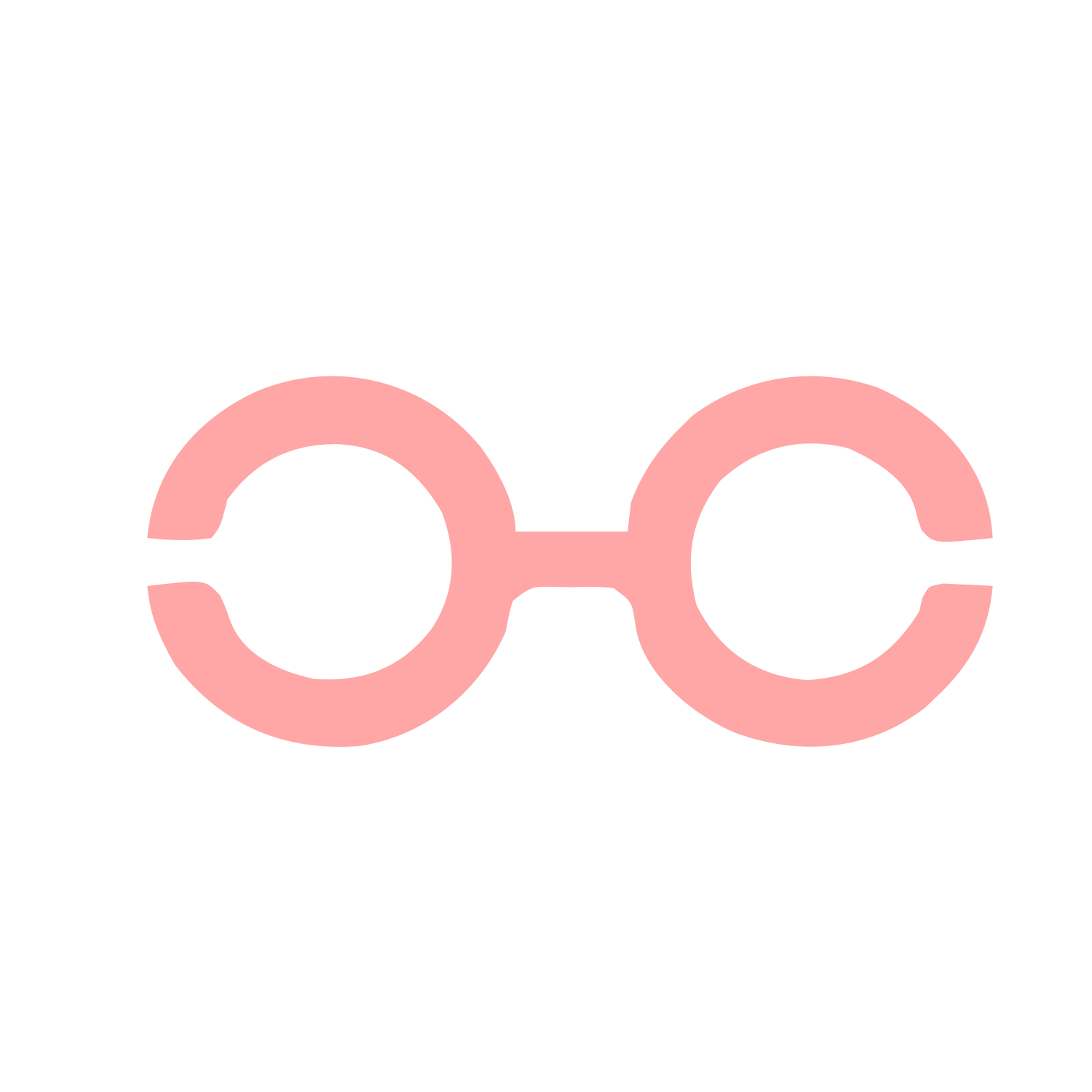 Round Glasses Logo #ffa6a6