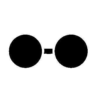 Round Glasses Silhouette Logo