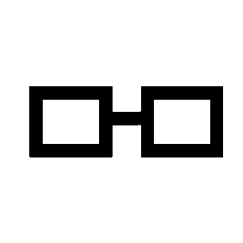 Square Glasses Outline Logo