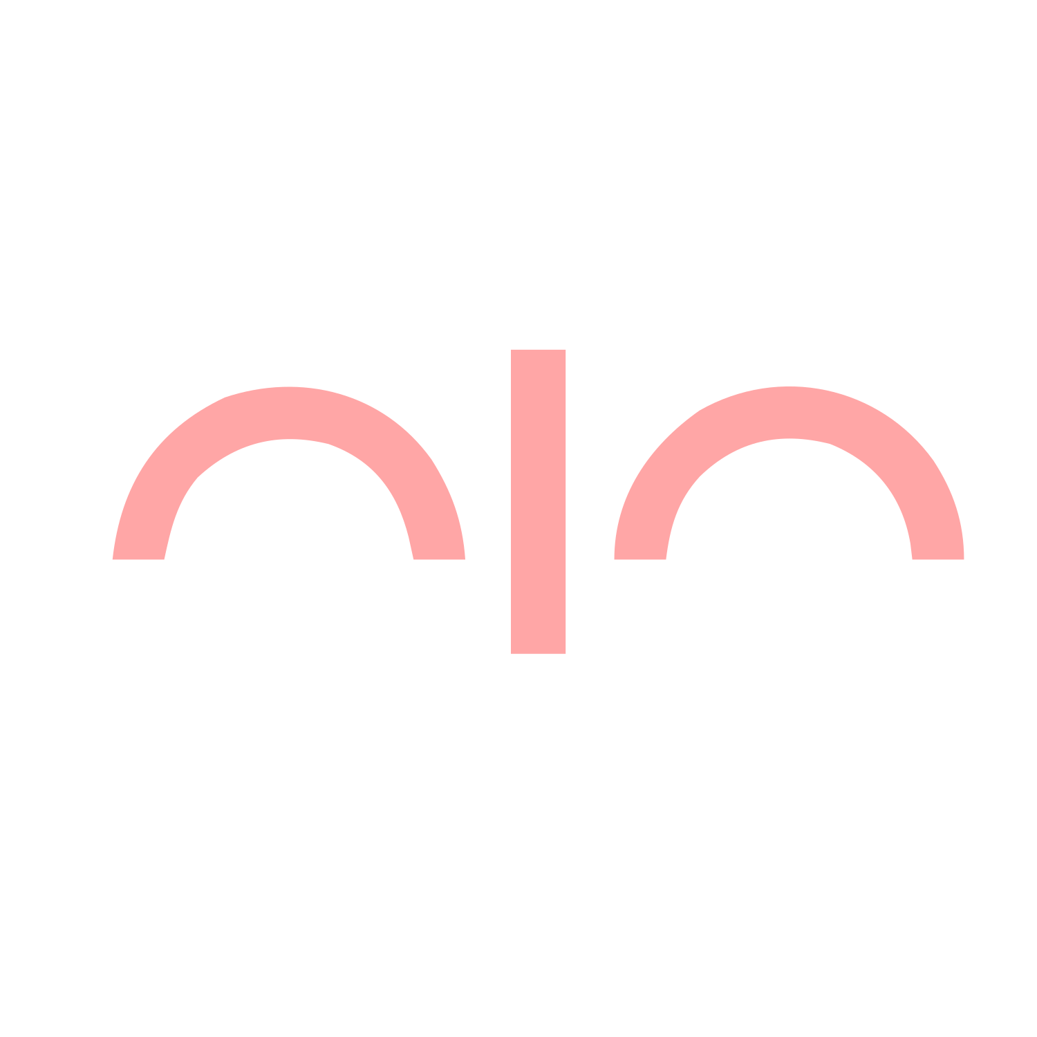 Eyebrows Glasses Abstract Logo #ffa6a6