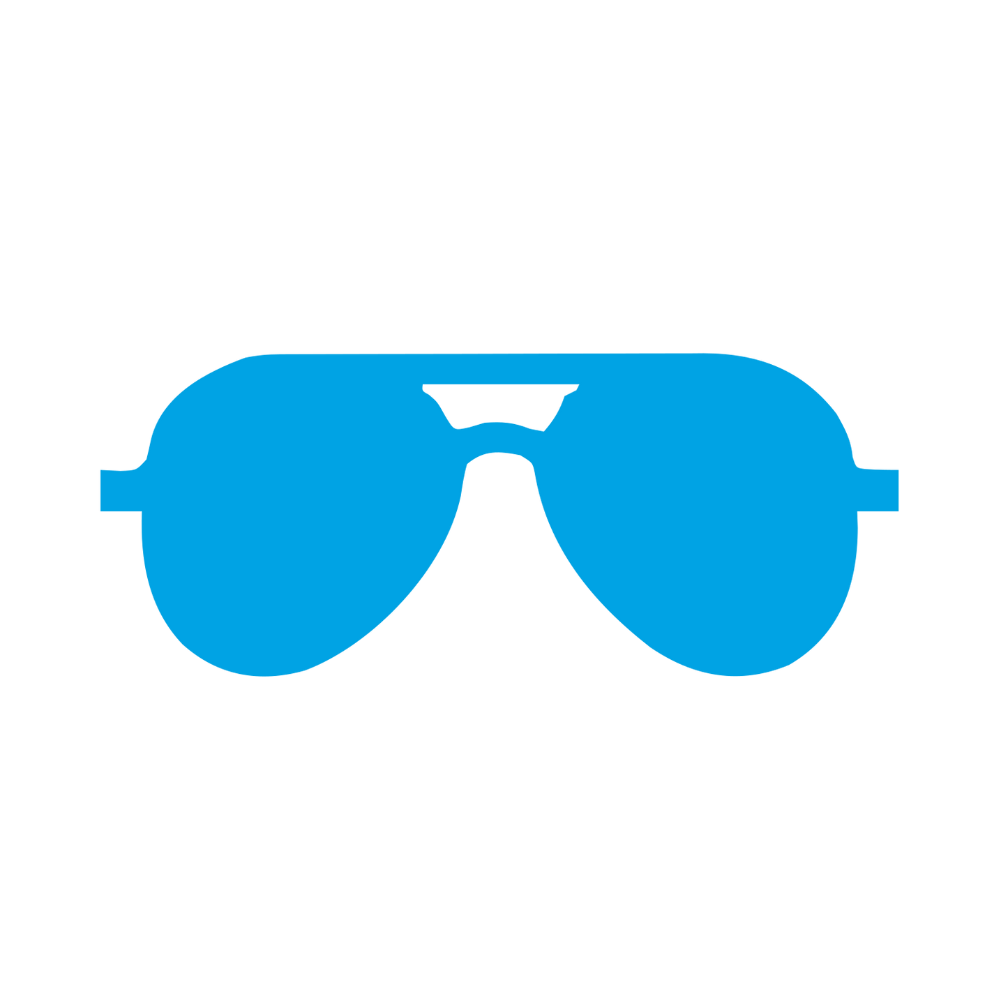 Aviator Sunglasses Logo #00a3e4