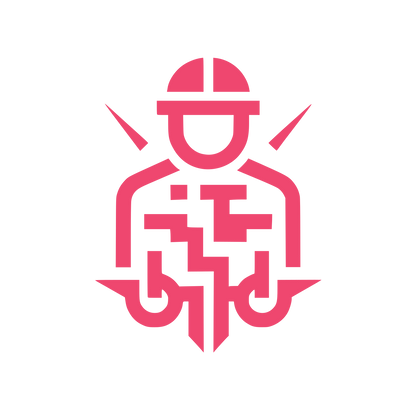 Worker Safety Logo #EF476F