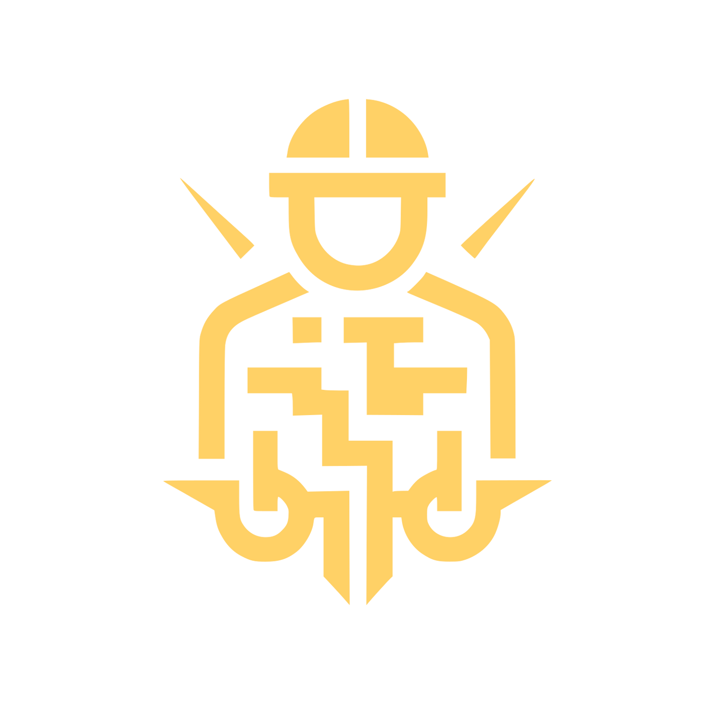 Worker Safety Logo #FFD166