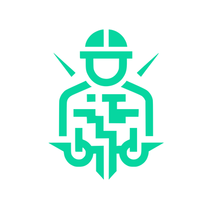 Worker Safety Logo #06D6A0