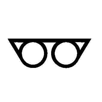Retro Glasses Frame Logo
