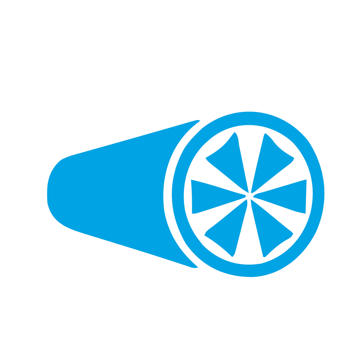 Citrus Slice Roll Logo #00a3e4