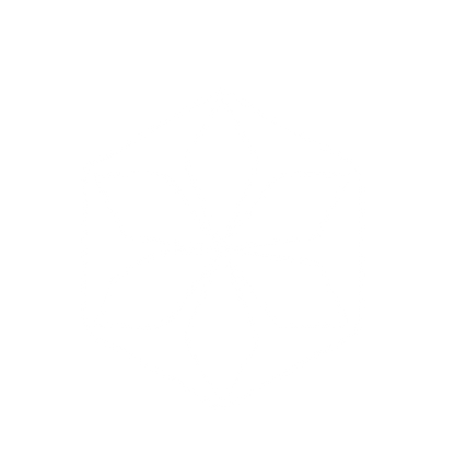 Hexagon Snowflake Pinwheel Logo #ffffff