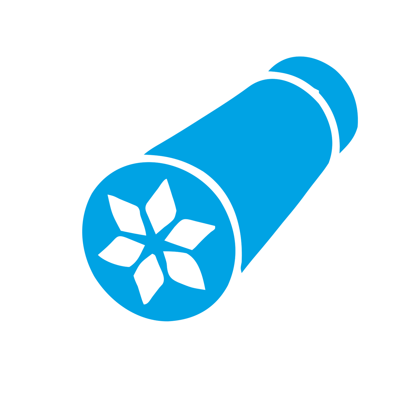 Kaleidoscope Pictogram Logo #00a3e4