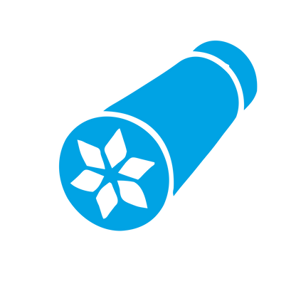 Kaleidoscope Pictogram Logo #00a3e4