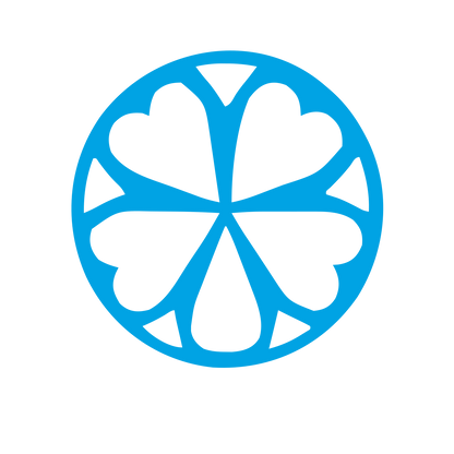 Four Leaf Clover Circle Logo #00a3e4
