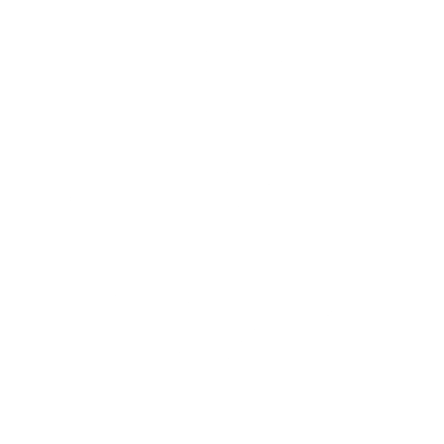 Four Leaf Clover Circle Logo #ffffff