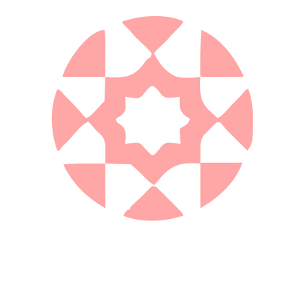 Kaleidoscope Star Circle Logo #ffa6a6