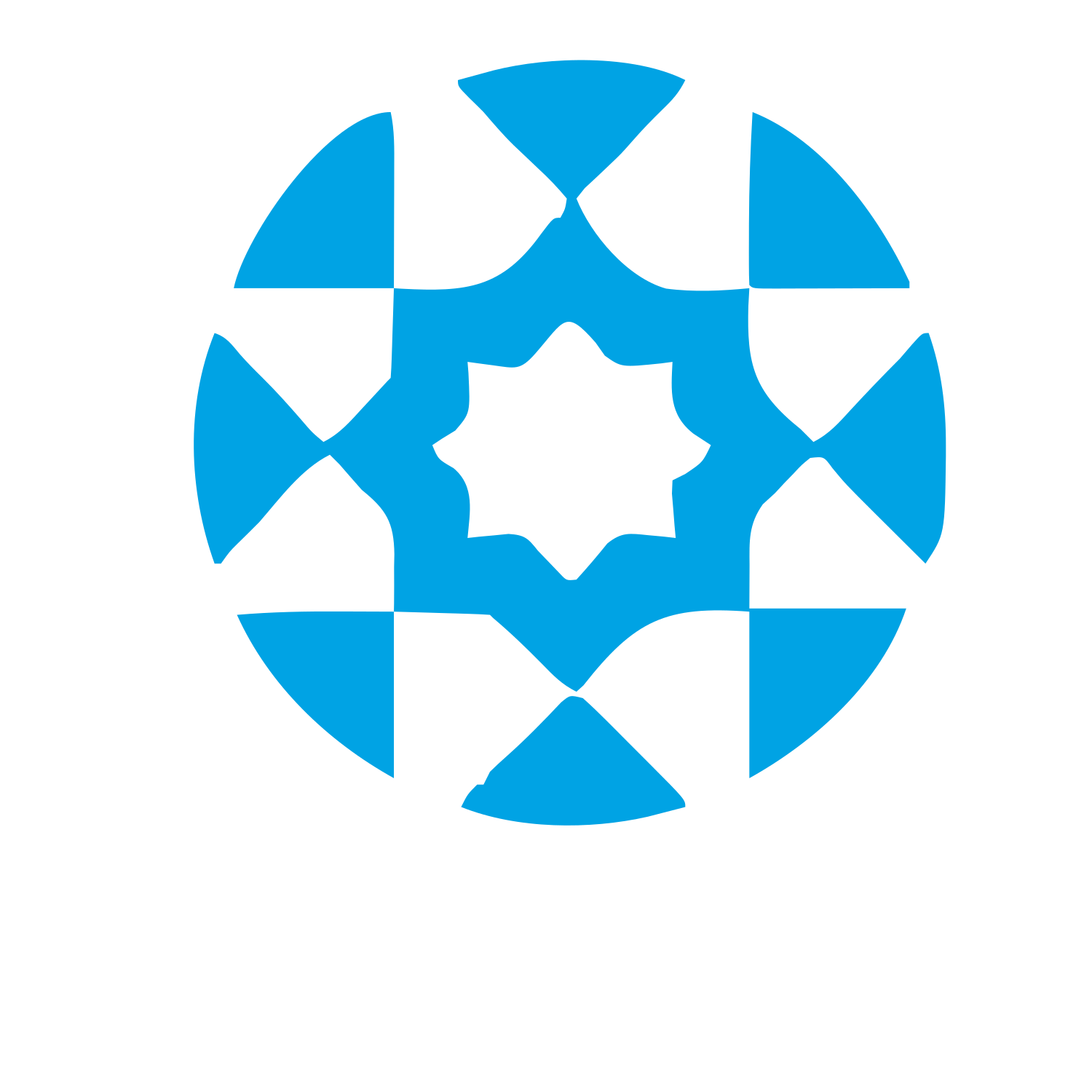 Kaleidoscope Star Circle Logo #00a3e4