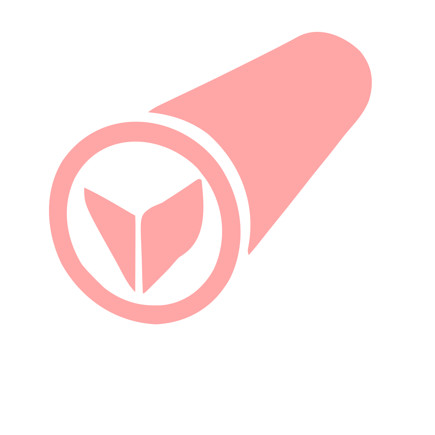 Telescope Lens Pictogram Logo #ffa6a6