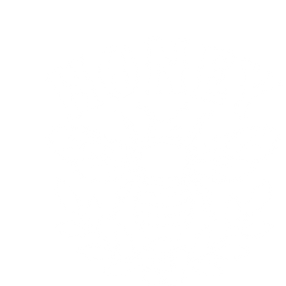 Honey Bee Floral Badge Logo #ffffff
