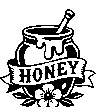 Tattoo Flash Honey Jar Logo