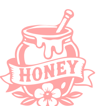 Tattoo Flash Honey Jar Logo #ffa6a6
