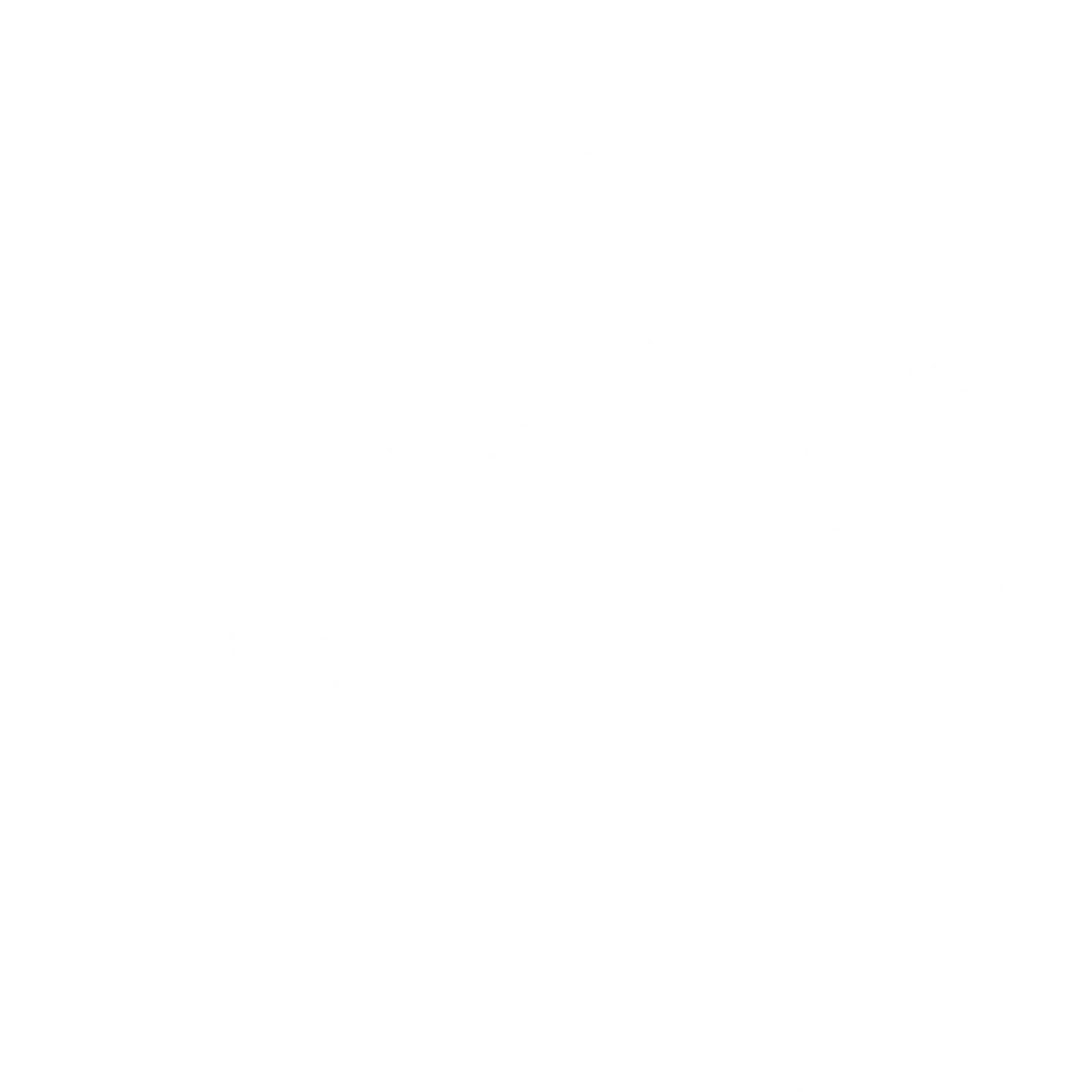 Honeybee Hexagon Badge Logo #ffffff