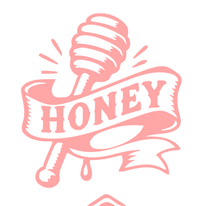 Tattoo Flash Honey Dipper Logo #ffa6a6
