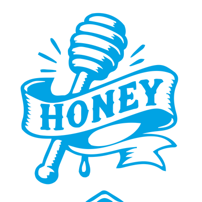 Tattoo Flash Honey Dipper Logo #00a3e4