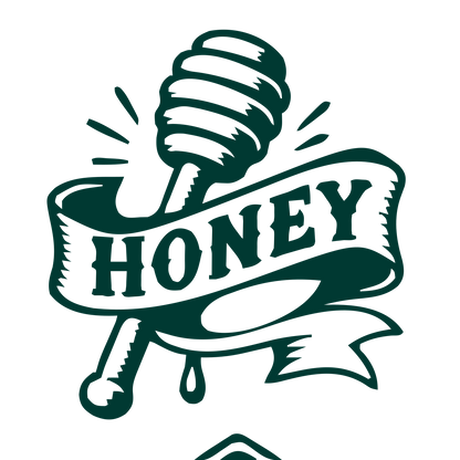 Tattoo Flash Honey Dipper Logo #003932