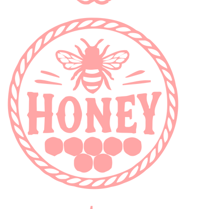 Honey Bee Rope Badge Logo #ffa6a6