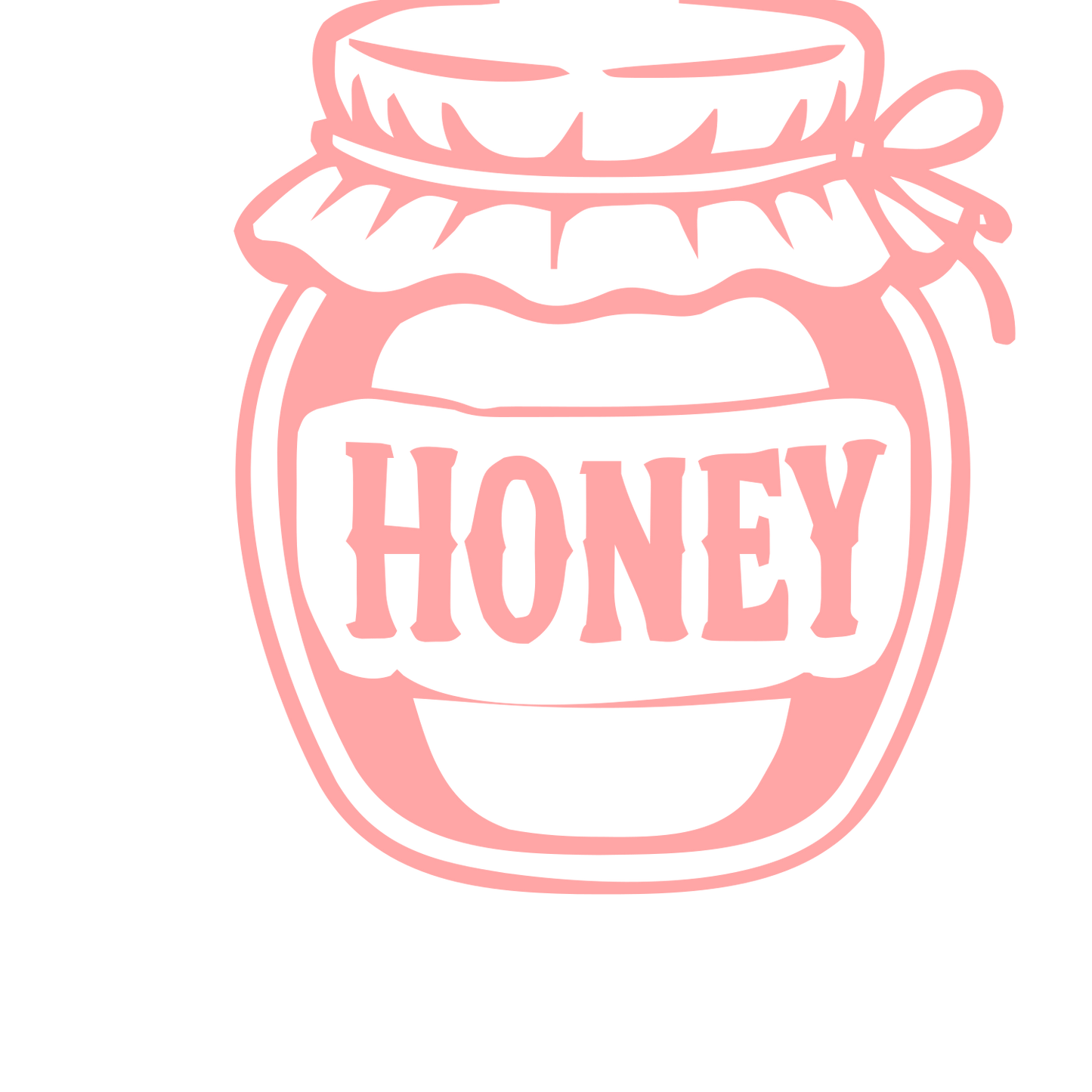 Honey Jar Tattoo Logo #ffa6a6