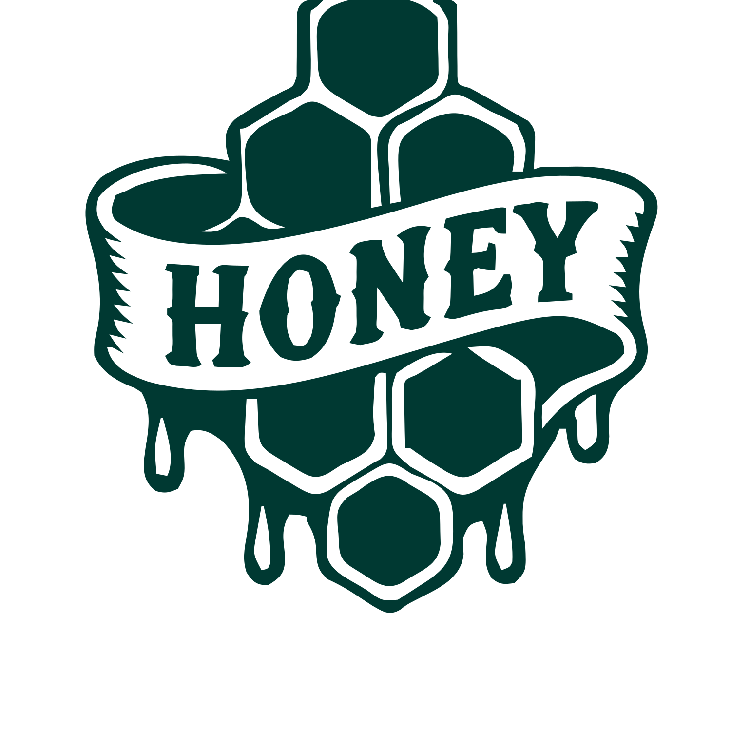 Tattoo Flash Honey Logo #003932