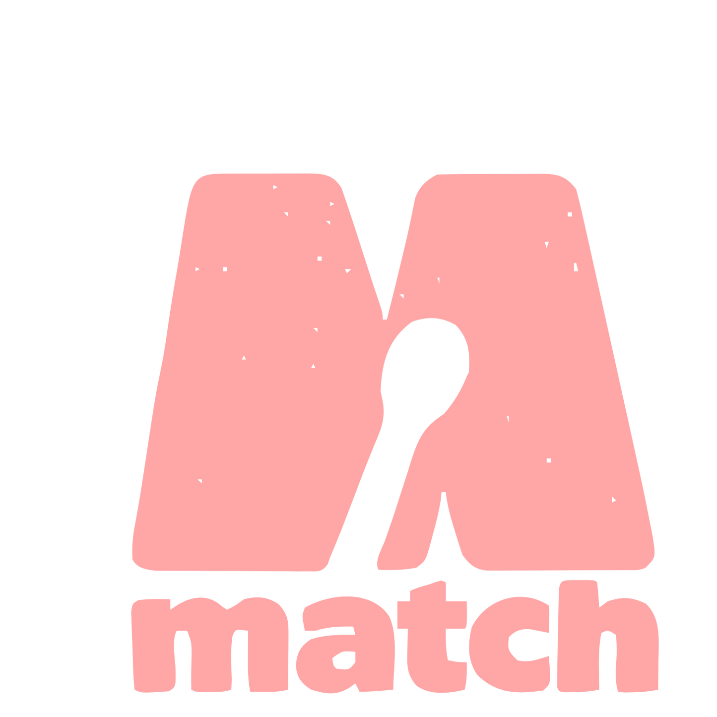 Match Letter M Logo #ffa6a6