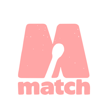 Match Letter M Logo #ffa6a6