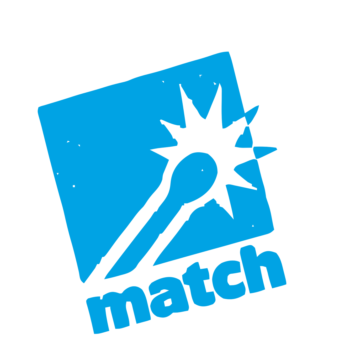 Striking Match Logo #00a3e4