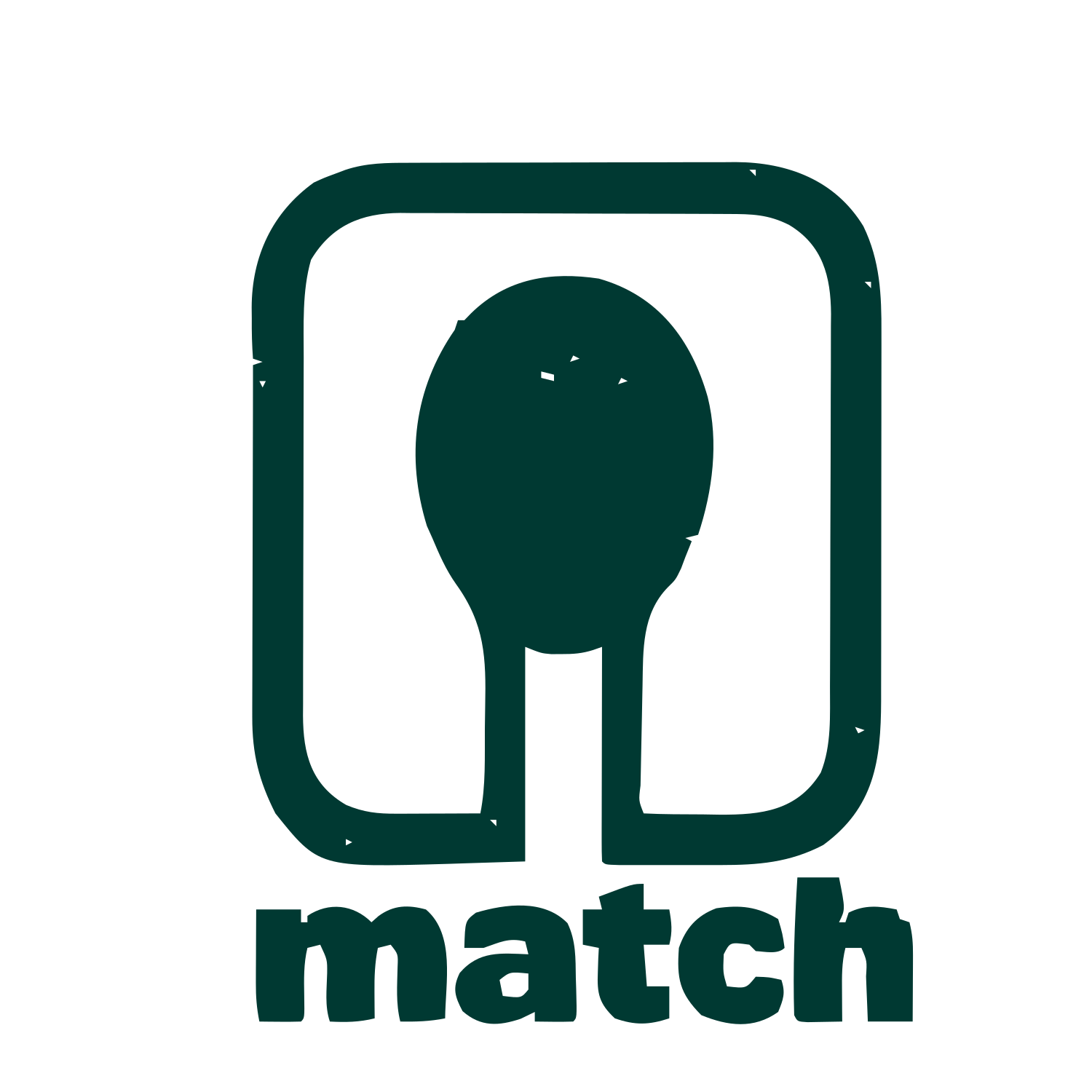 Match Matchstick Emblem Logo #003932