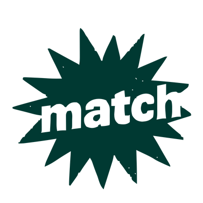 Match Word Starburst Logo #003932