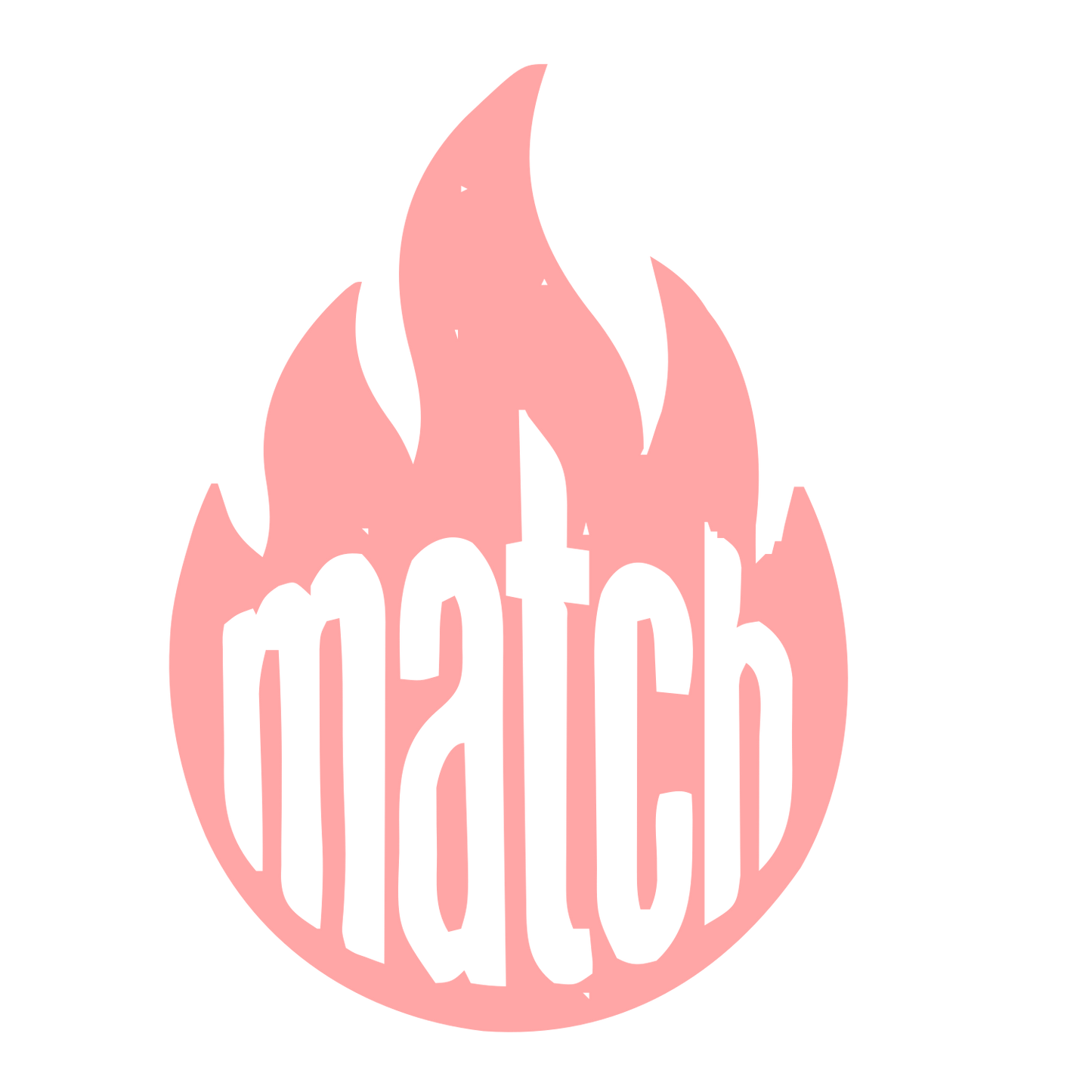 Flame Wordmark Match Logo #ffa6a6