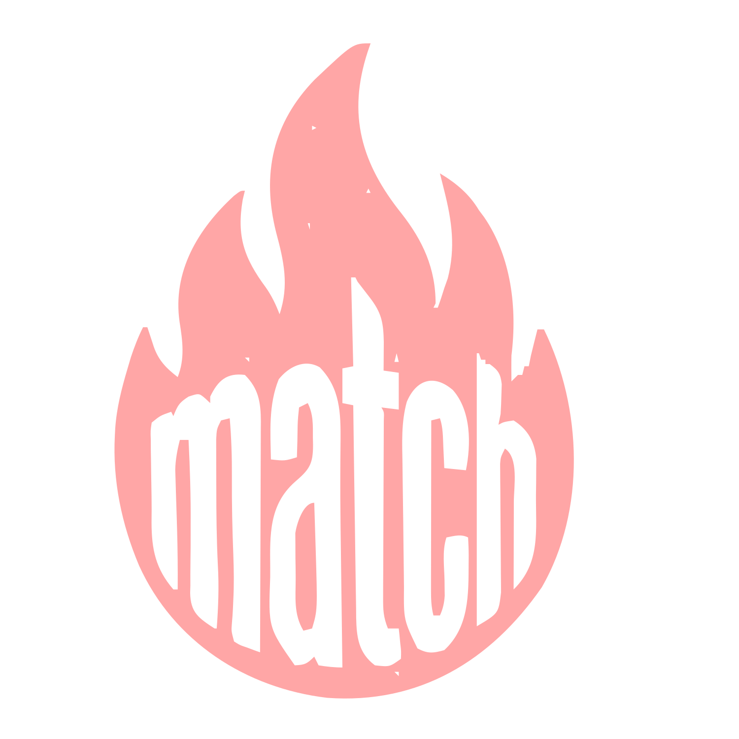 Flame Wordmark Match Logo #ffa6a6