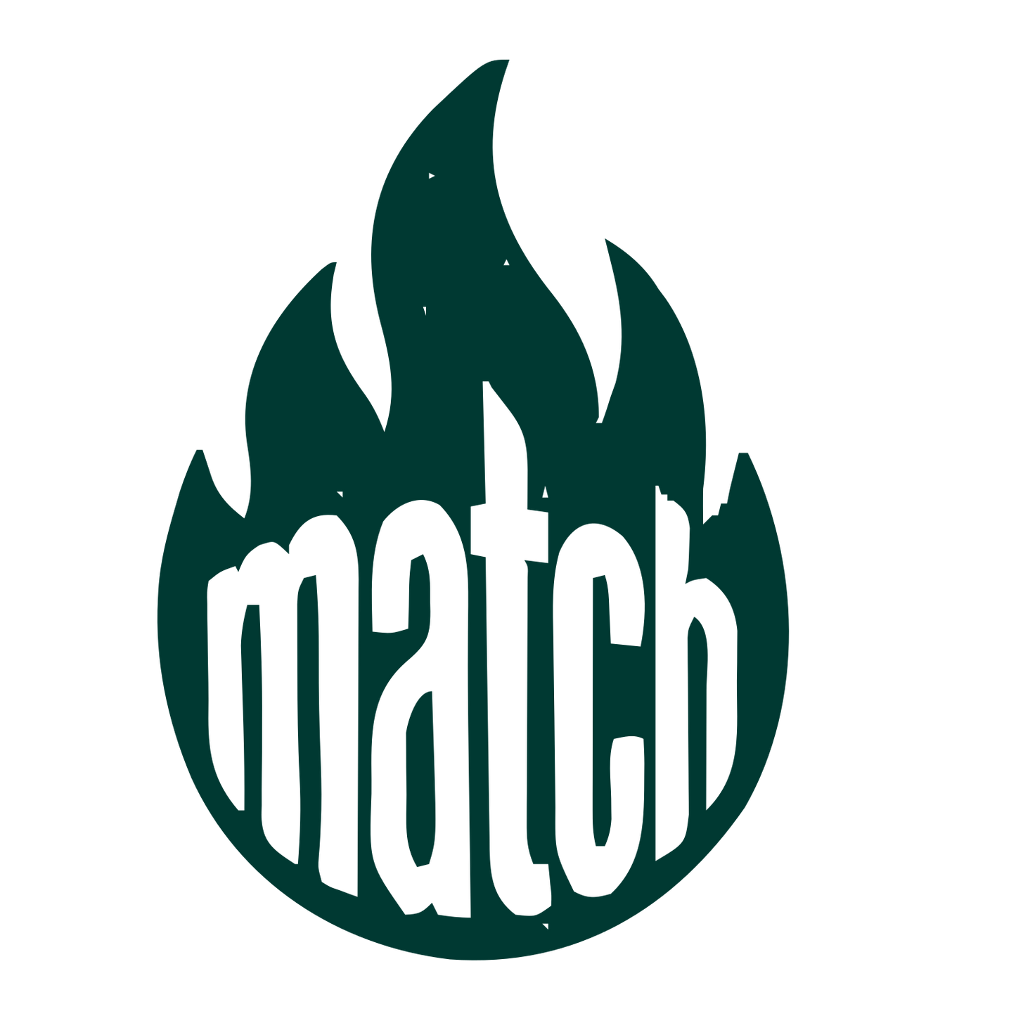 Flame Wordmark Match Logo #003932