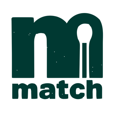 Match Stick Letter M Logo #003932