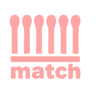 Match Sticks Row Logo #ffa6a6