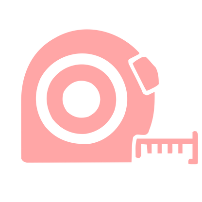 Tape Measure Tool Logo #ffa6a6