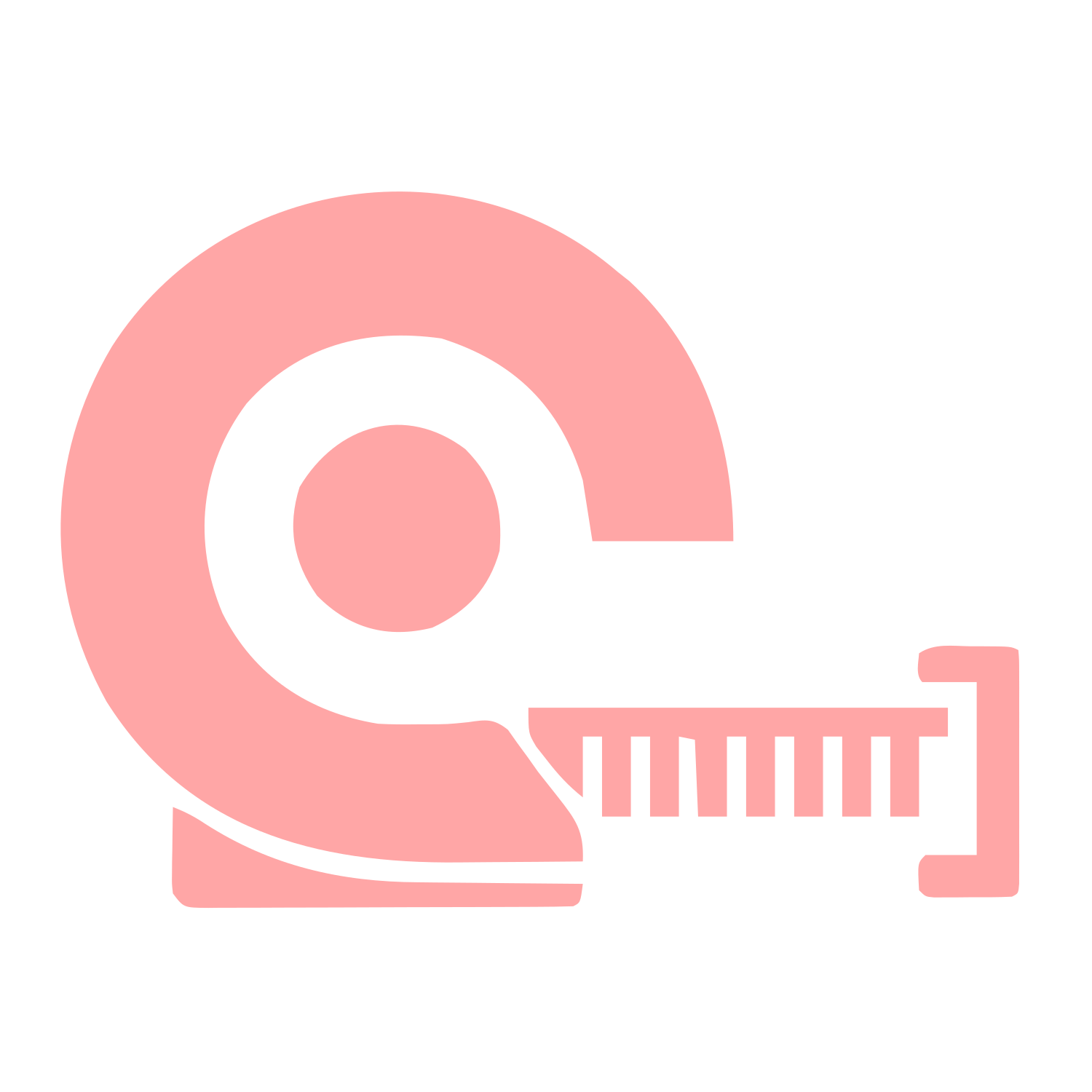 Measuring Tape Roll Logo #ffa6a6